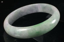 Load image into Gallery viewer, 10% OFF- 55/56/57mm Certified Natural Lavender Jadeite Emerald A*Jade HandCarved Lucky Jade Bangle A146