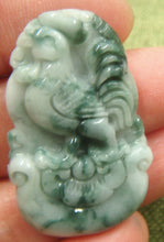 Load image into Gallery viewer, Certified Natural Jadeite Emerald A*Jade HandCarved Rooster Pendant C1938 with Gift Box