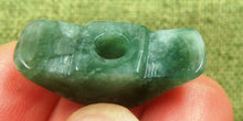 Load image into Gallery viewer, Certified Natural Oily Green Jadeite Emerald A*Jade HandCarved Yuan Bao 招财进宝 Pendant C6500 with Gift Box