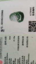 Load image into Gallery viewer, 10% OFF- Certified Natural Ice Jadeite Emerald A*Jade HandCarved Lucky Sheep YuanBao Pendant A2060