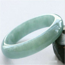 Load image into Gallery viewer, 52-65mm Certified Natural Jadeite Emerald Jade Carved Bracelet Bangle A1940 with Gift Box