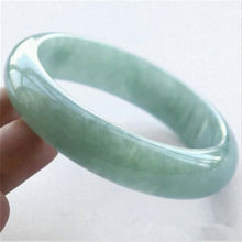 Load image into Gallery viewer, 52-65mm Certified Natural Jadeite Emerald Jade Carved Bracelet Bangle A1940 with Gift Box