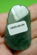 Load image into Gallery viewer, 10% OFF- Certified Natural Ice Oily Green Jadeite Emerald A*Jade HandCarved Lucky Tiger Ruyi Pendant A2091