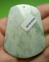 Load image into Gallery viewer, 10% OFF- Certified Natural Ice Jadeite Emerald A*Jade HandCarved Lucky Deer Plum Blossom Pendant A5208