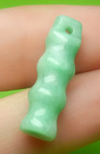 Load image into Gallery viewer, 10% OFF- Certified Natural Jadeite Emerald A Jade HandCarved Lucky Bamboo 节节高 Pendant A8162