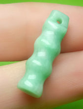 Load image into Gallery viewer, 10% OFF- Certified Natural Jadeite Emerald A Jade HandCarved Lucky Bamboo 节节高 Pendant A8162