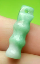 Load image into Gallery viewer, 10% OFF- Certified Natural Jadeite Emerald A Jade HandCarved Lucky Bamboo 节节高 Pendant A8162