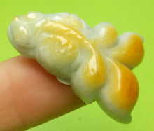 Load image into Gallery viewer, 10% OFF- Certified Natural Jadeite Emerald A Jade HandCarved Lucky Gold Fish 金玉满堂 Coin Pendant A8170