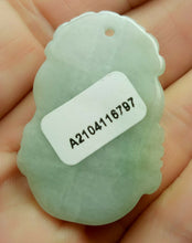 Load image into Gallery viewer, 10% OFF- Certified Natural Ice Jadeite Emerald A*Jade HandCarved Lucky Rat YuanBao Pendant A6797