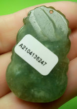Load image into Gallery viewer, 10% OFF- Certified Natural Jadeite Emerald A*Jade HandCarved Lucky Ox Cow Ruyi Pendant A5247