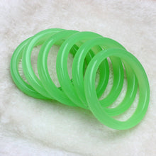 Load image into Gallery viewer, 10% OFF- 56-63mm Certified Beautiful Natural Light Green Emerald A*Jade Carved Bracelet Bangle