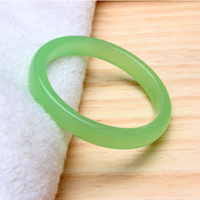 Load image into Gallery viewer, 10% OFF- 56-63mm Certified Beautiful Natural Light Green Emerald A*Jade Carved Bracelet Bangle