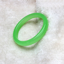 Load image into Gallery viewer, 10% OFF- 56-63mm Certified Beautiful Natural Light Green Emerald A*Jade Carved Bracelet Bangle
