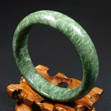 Load image into Gallery viewer, 57-59mm Certified Natural Jadeite Emerald A Jade HandCarved Bracelet Bangle JK3390 with Gift Box
