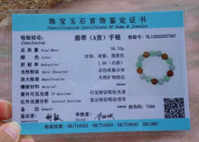 Load image into Gallery viewer, 55-63mm Certified Natural Jadeite Emerald A Jade Stretchy-Bracelet HL7307 with Gift Box