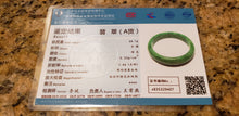 Load image into Gallery viewer, 10% OFF- 56/57/58mm Certified Natural Jadeite Emerald A*Jade HandCarved Bracelet Bangle x9407