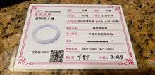 Load image into Gallery viewer, 10% OFF- 57/58/59mm Certified Natural Lavender Jadeite Emerald A*Jade HandCarved Round Bracelet Bangle HA0806