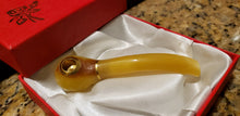 Load image into Gallery viewer, Rare Ancient Chinese Genuine Natural Yellow Jade HandCarved Cigarette Holder Gift A1940