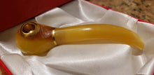 Load image into Gallery viewer, Rare Ancient Chinese Genuine Natural Yellow Jade HandCarved Cigarette Holder Gift A1940