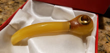Load image into Gallery viewer, Rare Ancient Chinese Genuine Natural Yellow Jade HandCarved Cigarette Holder Gift A1940