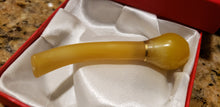 Load image into Gallery viewer, Rare Ancient Chinese Genuine Natural Yellow Jade HandCarved Cigarette Holder Gift A1940