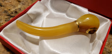 Load image into Gallery viewer, Rare Ancient Chinese Genuine Natural Yellow Jade HandCarved Cigarette Holder Gift A1940