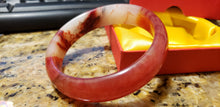 Load image into Gallery viewer, 10% OFF- 58/59/60mm Certified Natural Red Emerald A*Jade Handcarved Bangle H523