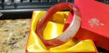 Load image into Gallery viewer, 10% OFF- 58/59/60mm Certified Natural Red Emerald A*Jade Handcarved Bangle H522