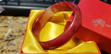 Load image into Gallery viewer, 10% OFF- 58/59/60mm Certified Natural Red Emerald A*Jade Handcarved Bangle H522