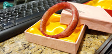 Load image into Gallery viewer, 10% OFF- 57/58/59mm Certified Natural Red Emerald A*Jade Handcarved Bangle A168