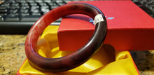 Load image into Gallery viewer, 51/52/53mm Certified Natural Red Jadeite Emerald A*Jade HandCarved Bangle S217