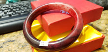 Load image into Gallery viewer, 51/52/53mm Certified Natural Red Jadeite Emerald A*Jade HandCarved Bangle S217