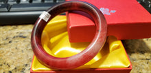 Load image into Gallery viewer, 51/52/53mm Certified Natural Red Jadeite Emerald A*Jade HandCarved Bangle S217