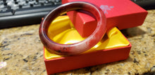 Load image into Gallery viewer, 51/52/53mm Certified Natural Red Jadeite Emerald A*Jade HandCarved Bangle S217