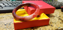Load image into Gallery viewer, 51/52/53mm Certified Natural Red Jadeite Emerald A*Jade HandCarved Bangle S217