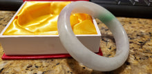 Load image into Gallery viewer, 55/56/57mm Certified Natural 3 Color Jadeite Emerald A*Jade Handcarved Bangle GX202