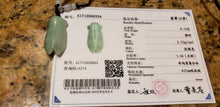 Load image into Gallery viewer, 10% OFF- Certified Natural Jadeite Emerald A*Jade HandCarved Lucky Cicada Pendant A0334