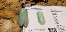 Load image into Gallery viewer, 10% OFF- Certified Natural Jadeite Emerald A*Jade HandCarved Lucky Cicada Pendant A0334