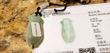 Load image into Gallery viewer, 10% OFF- Certified Natural Jadeite Emerald A*Jade HandCarved Lucky Cicada Pendant A0334