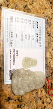 Load image into Gallery viewer, 10% OFF- Certified Natural Jadeite Emerald A*Jade HandCarved Blessing Guanyin Pendant W0035