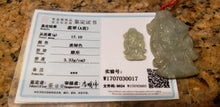 Load image into Gallery viewer, 10% OFF- Certified Natural Jadeite Emerald A*Jade HandCarved Blessing God Pendant W0017