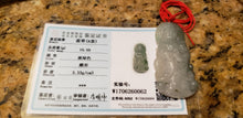 Load image into Gallery viewer, 10% OFF- Certified Natural Jadeite Emerald A*Jade HandCarved Blessing Guanyin Pendant W0062