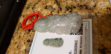 Load image into Gallery viewer, 10% OFF- Certified Natural Jadeite Emerald A*Jade HandCarved Blessing Guanyin Pendant W0062