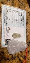 Load image into Gallery viewer, 10% OFF- Certified Natural Jadeite Emerald A*Jade HandCarved Blessing Guanyin Pendant W0067