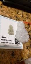 Load image into Gallery viewer, 10% OFF- Certified Natural Jadeite Emerald A*Jade HandCarved Blessing Guanyin Pendant W0067