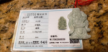 Load image into Gallery viewer, 10% OFF- Certified Natural Jadeite Emerald A*Jade HandCarved Blessing God Pendant W0039