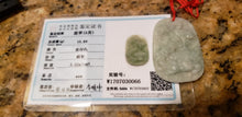 Load image into Gallery viewer, 10% OFF- Certified Natural Jadeite Emerald A*Jade HandCarved Blessing Lucky Pendant W0066