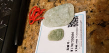 Load image into Gallery viewer, 10% OFF- Certified Natural Jadeite Emerald A*Jade HandCarved Blessing Lucky Pendant W0066