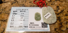 Load image into Gallery viewer, 10% OFF- Certified Natural Jadeite Emerald A*Jade HandCarved Blessing Lucky Pendant W0066