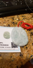 Load image into Gallery viewer, 10% OFF- Certified Natural Jadeite Emerald A*Jade HandCarved Lucky Gold Fish Pendant W0030
